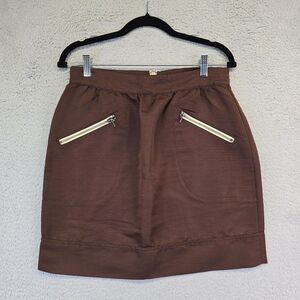 Walter Baker Pencil Skirt Brown Bengaline Womens Size 8 Y2K Academia Fairycore‎